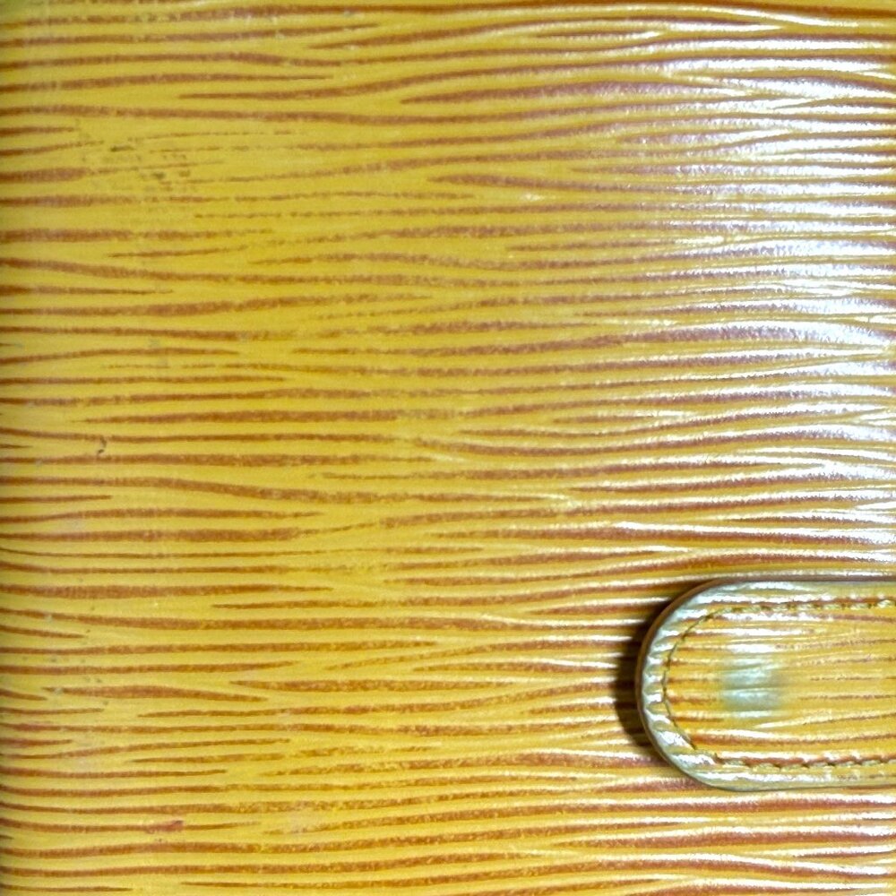 Louis Vuitton EPI Small Ring Agenda Cover COA Yellow EPI and Purple Interior - Picture 14 of 14